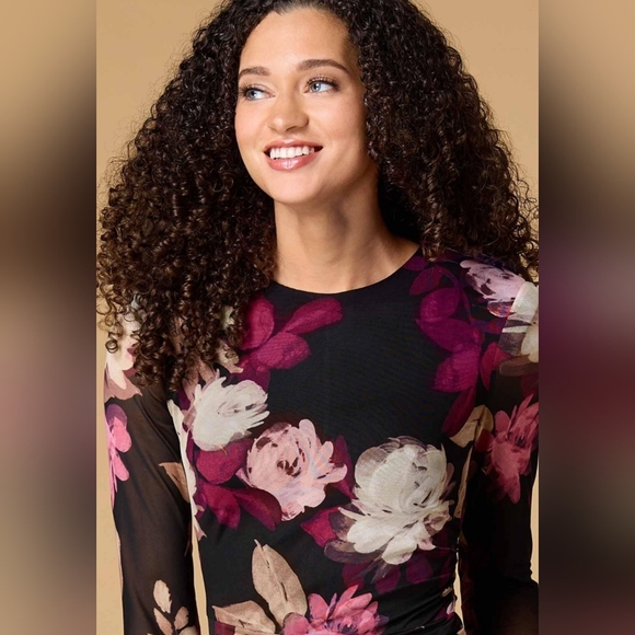 ZARR COLLECTION FLORAL BODYCON DRESS NWT - Picture 3 of 4